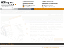 Tablet Screenshot of huellinghorst.de